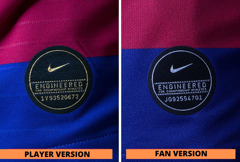 Difference between Normal[Fan Version] and Player Version jerseys..!