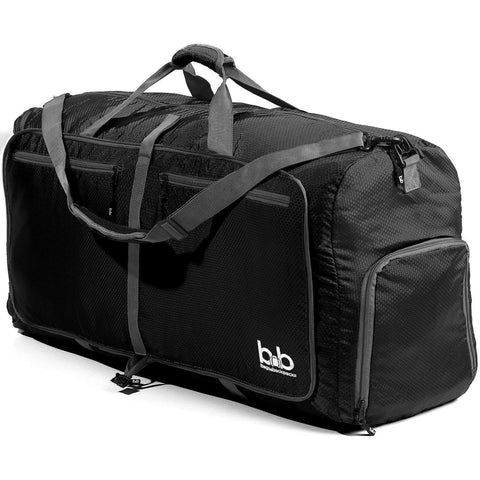 black travel duffle bag