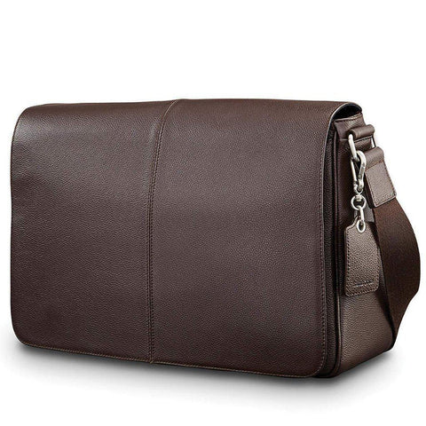 samsonite mens leather classic duffel