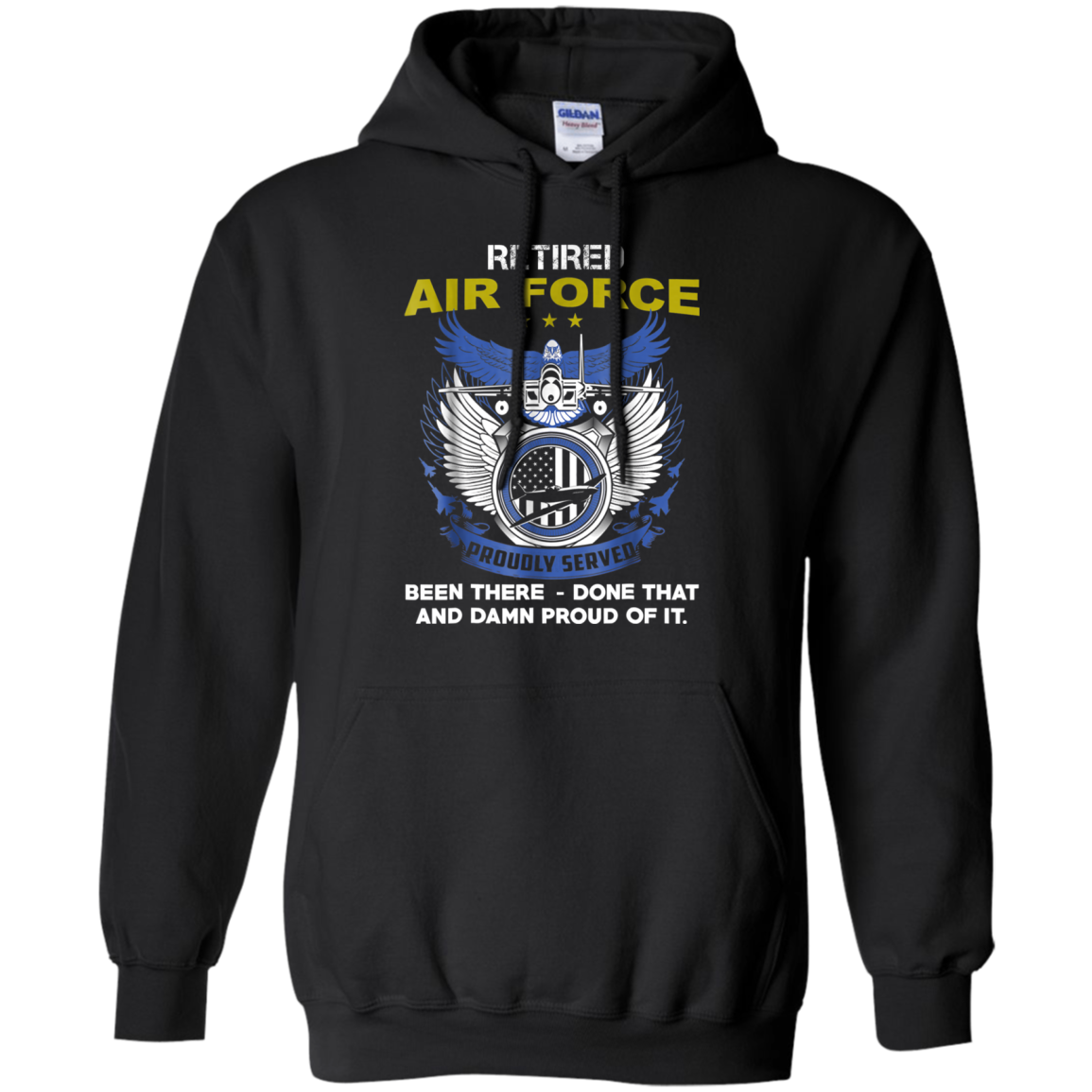 Retired Air Force Proudly Served Shirt 