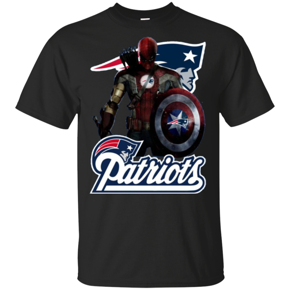 Nfl - New England Patriots Thor Captain America Spiderman T Shirts