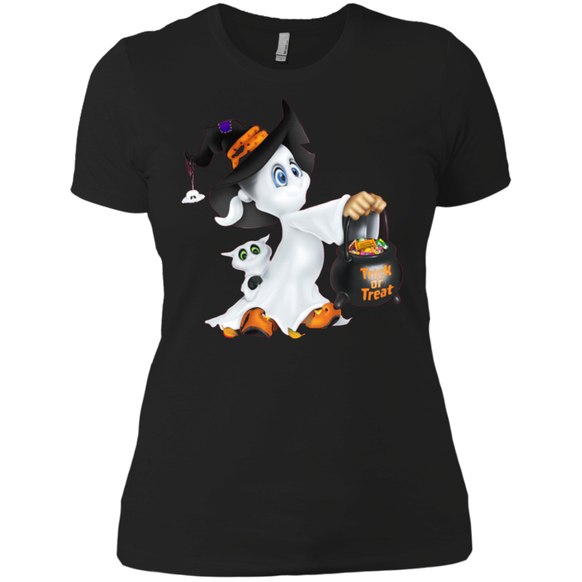 Cute Halloween Ghost T-shirt For 