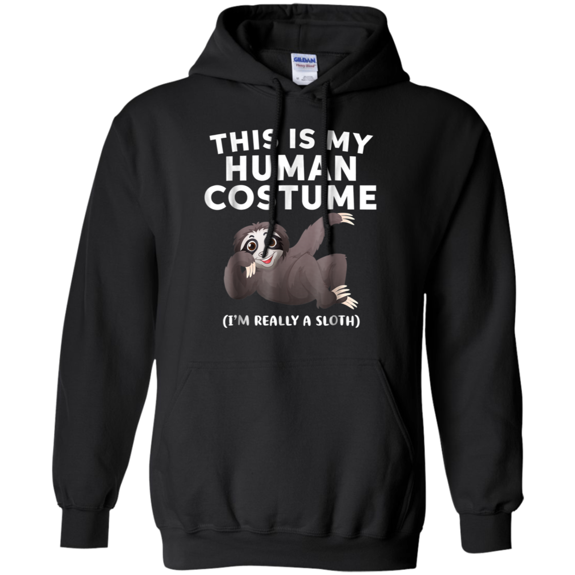 Sloth Costume Shirt - Halloween Shirt G185 Pullover 8 Oz.