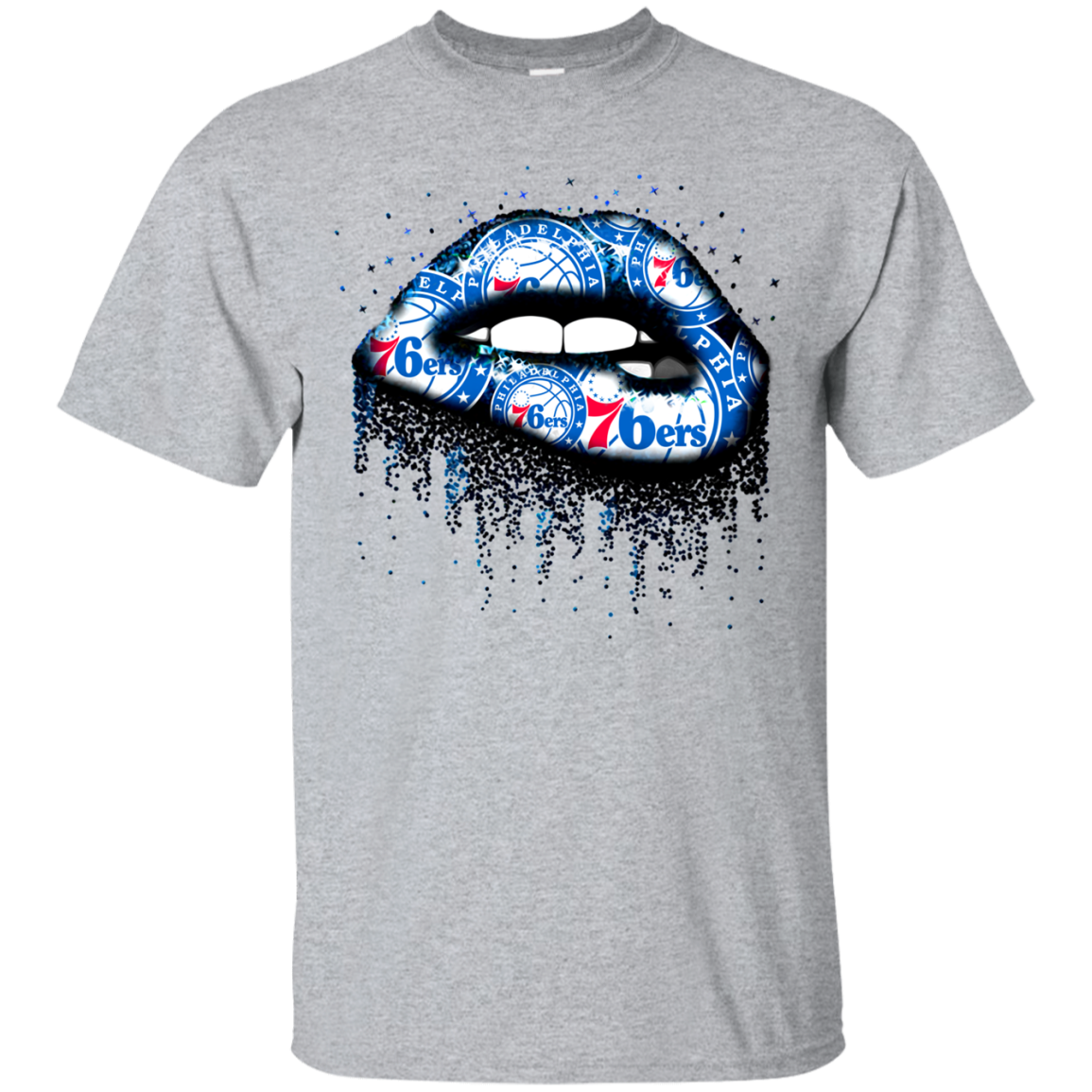 Sexy Philadelphia 76ers Lips For Basketball Lovers Shirt