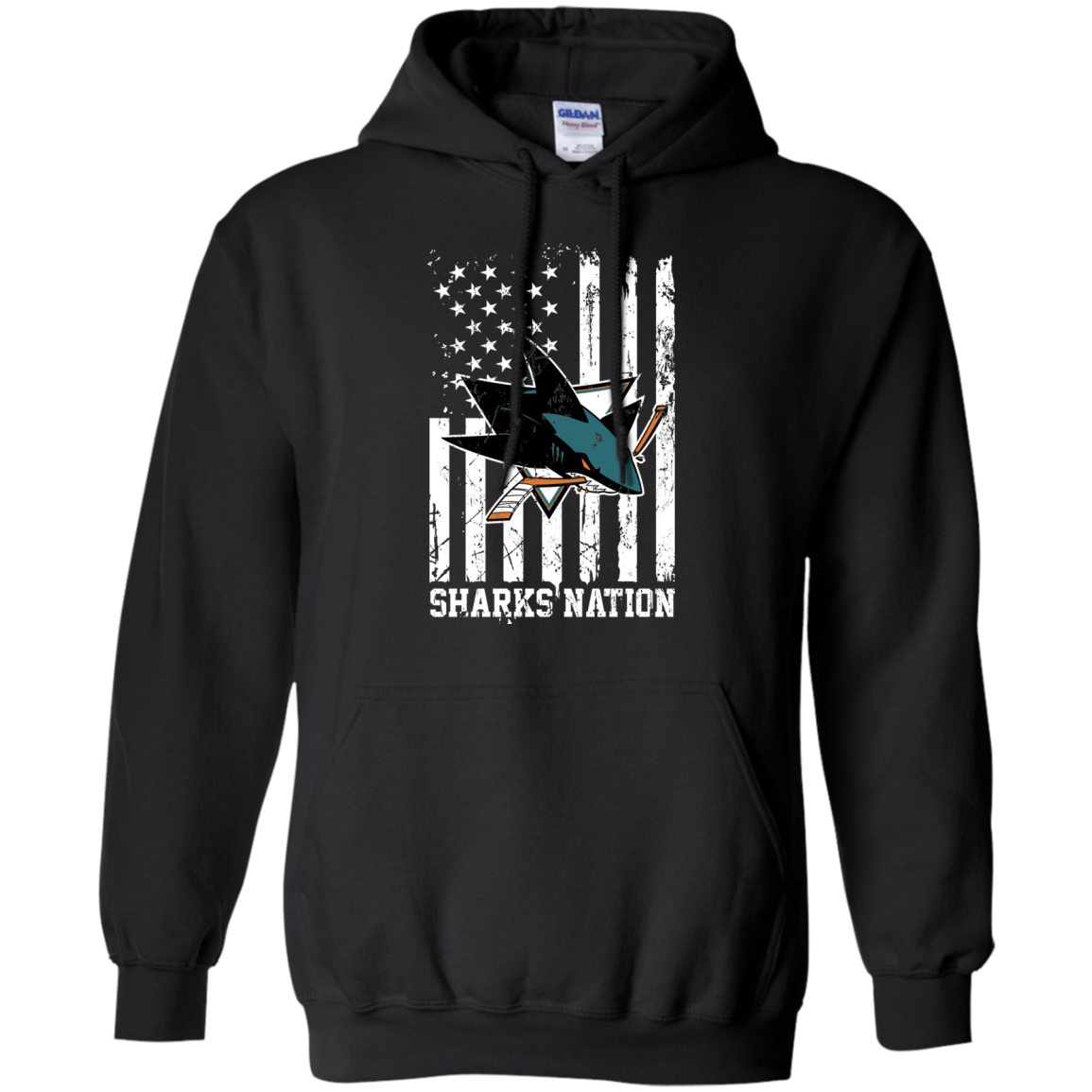 San Jose Sharks Nations Ice Hockey Us Flag Fourth Of July Shirt