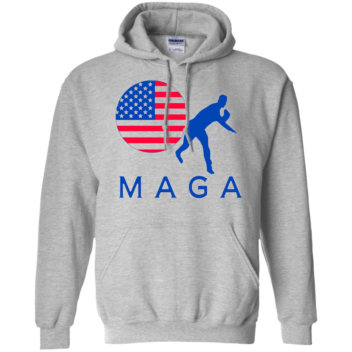 Maga Baseball Shirt G185 Pullover 8 Oz.