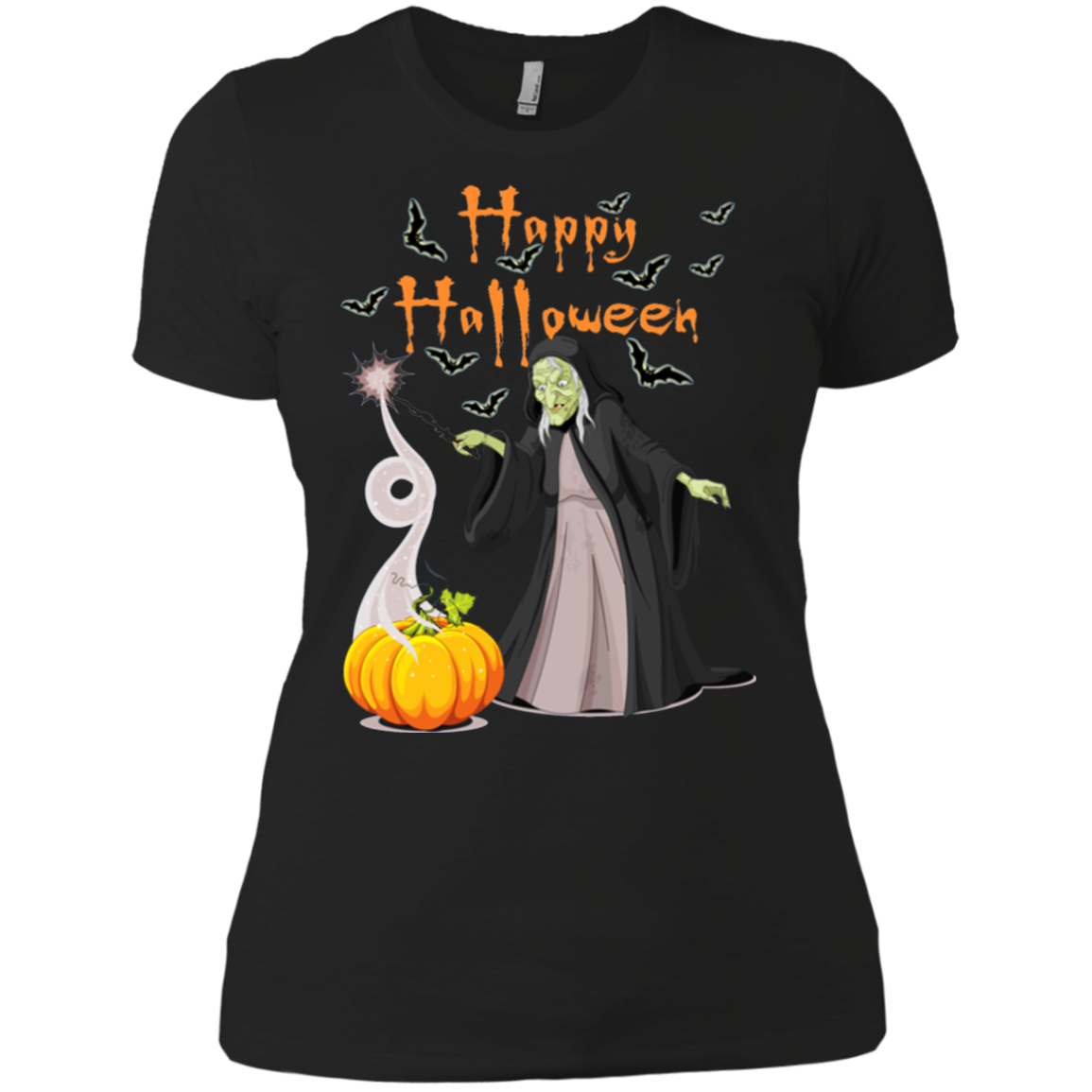 Halloween Creepy Witch T-shirt For 