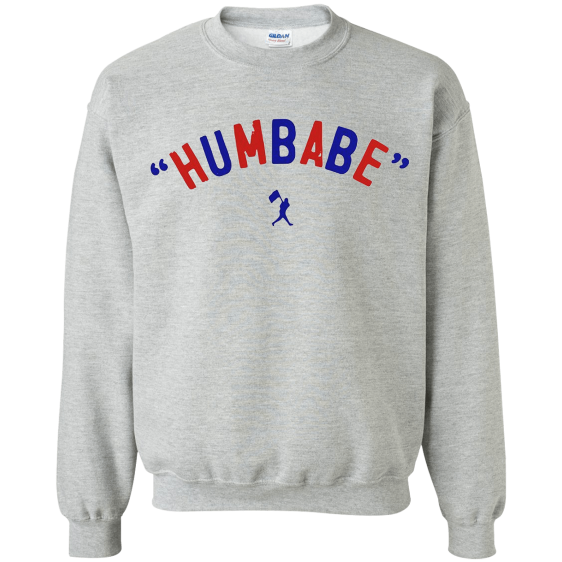 Baseball Humbabe Shirt G180 Crewneck Pullover 8 Oz.