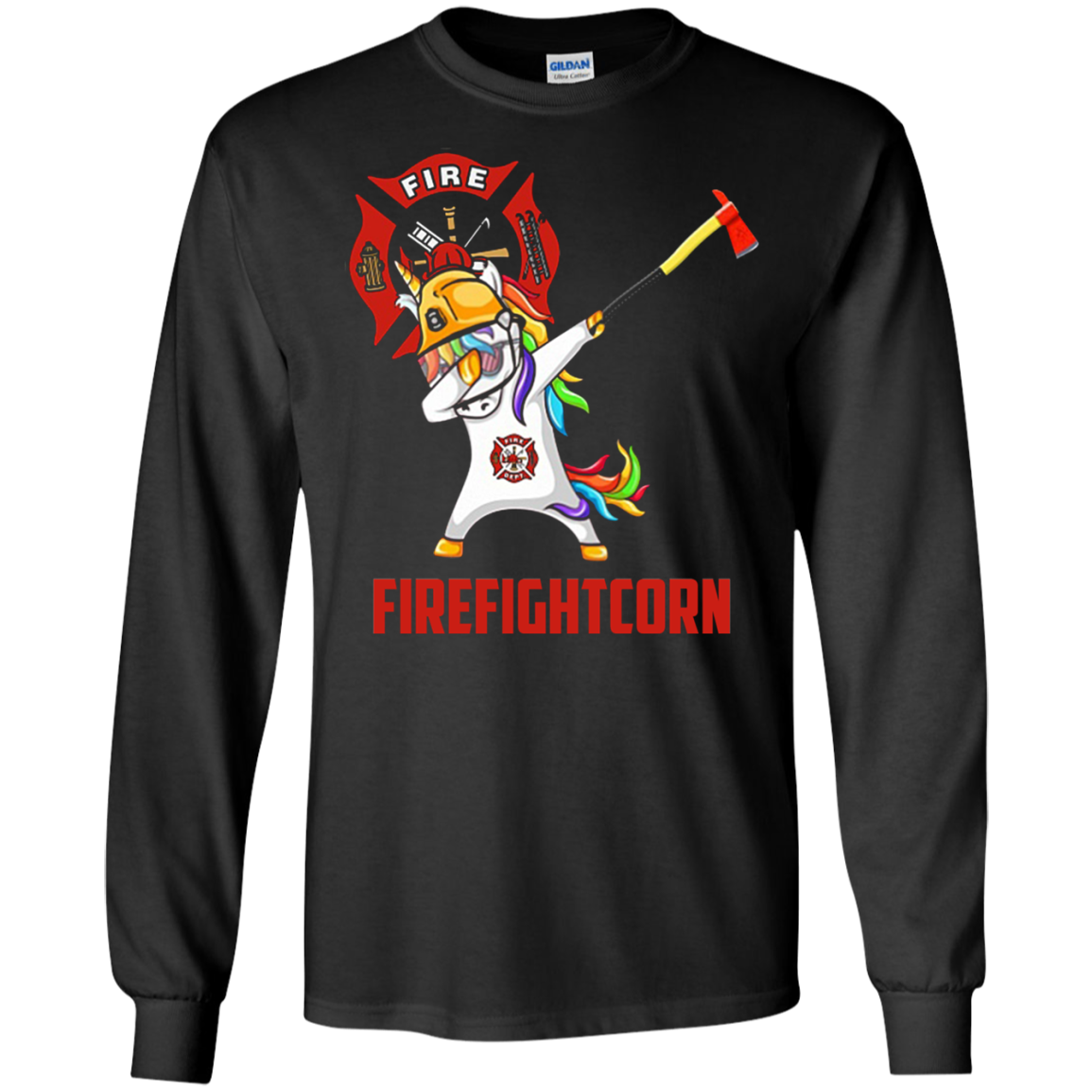 Dabbing Unicorn Firefightcorn Shirt Ultra Shirt