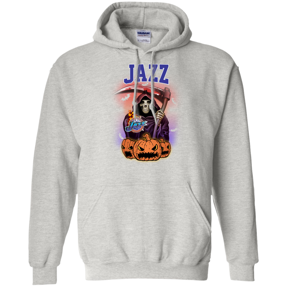 Utah-jazz Reaper The Death Halloween Shirt For Fans 8 Oz.