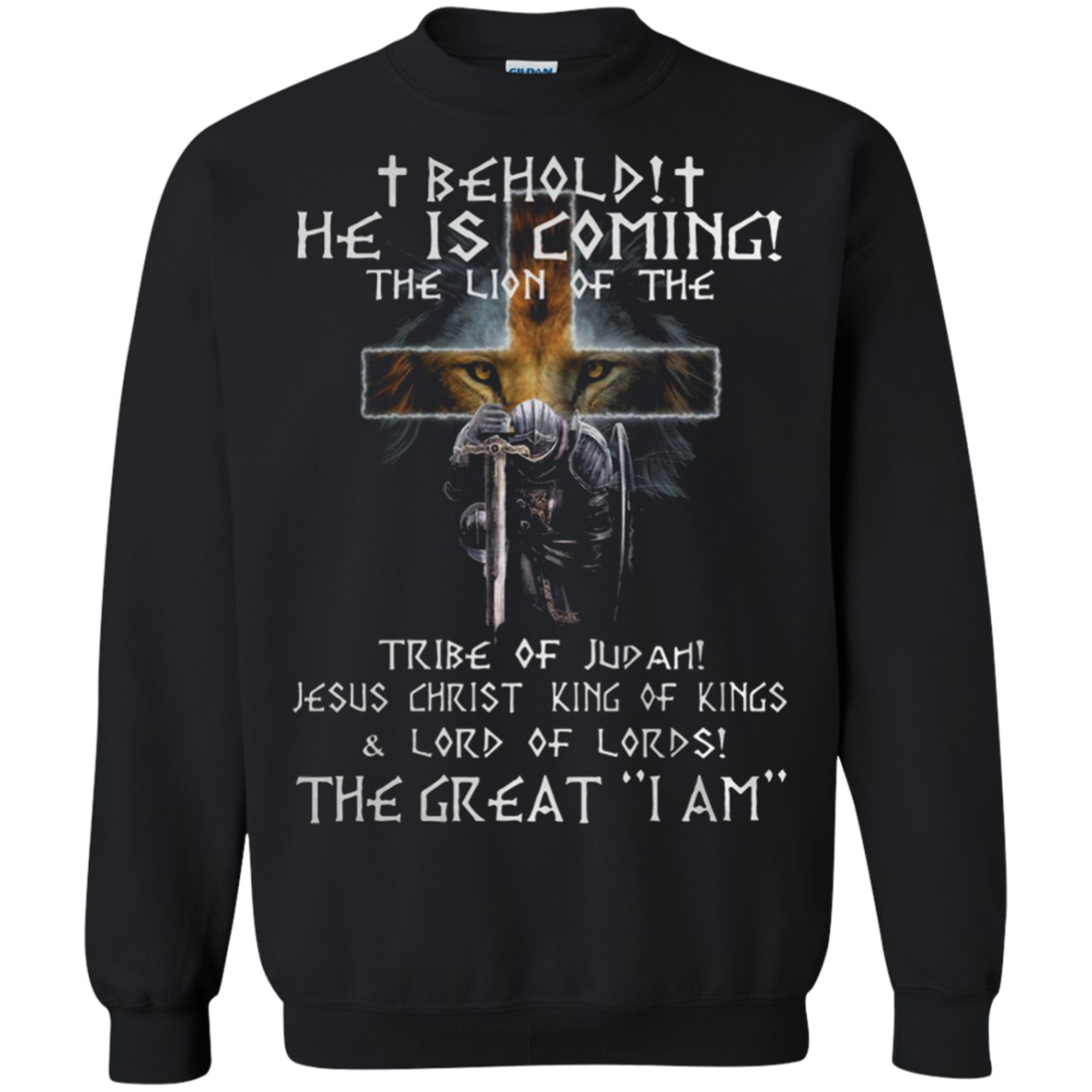 Behold He Is Coming The Lion Of The Tribe Of Judah Jesus Christ King Of Kings Shirt 