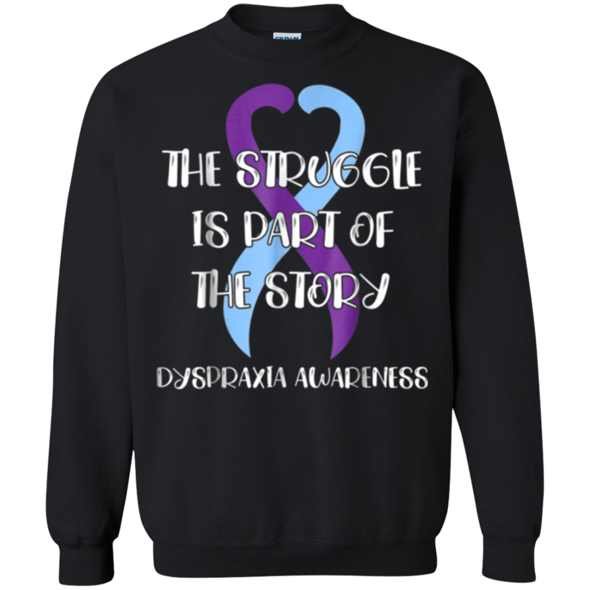 Dyspraxia Awareness G180 Crewneck Pullover 8 Oz. Shirts