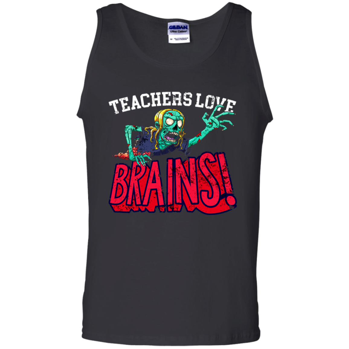 Tea Love Brains Halloween Shirt G220 Tank Top