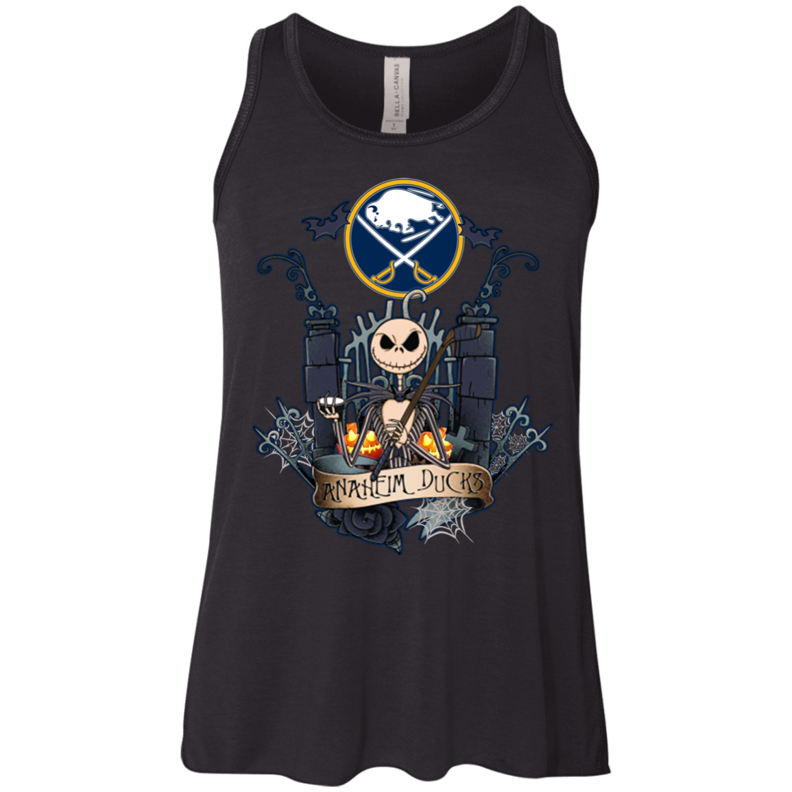 Buffalo Sabres Jack Skellington This Is Halloween Nhl Shirt Flowy Racerback Tank