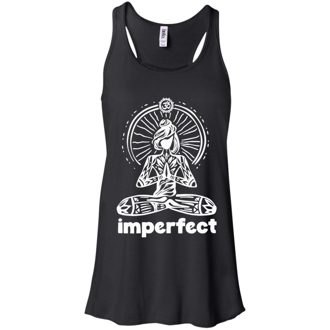 Imperfect Zen Yoga Shirt Flowy Racerback Tank