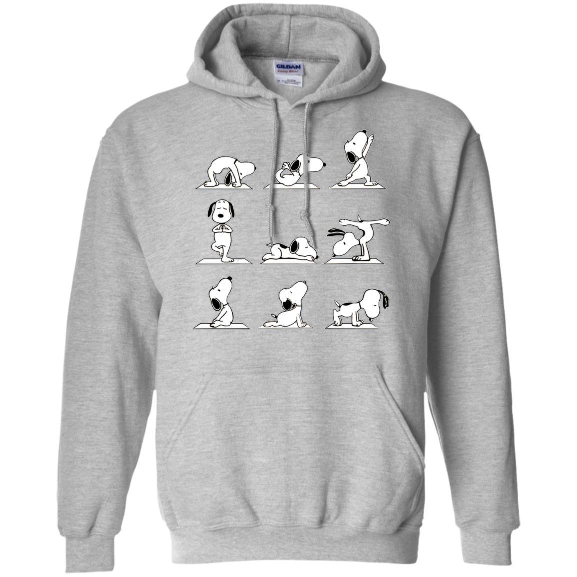 Snoopy Do Yoga Ted Scoop T Shirt