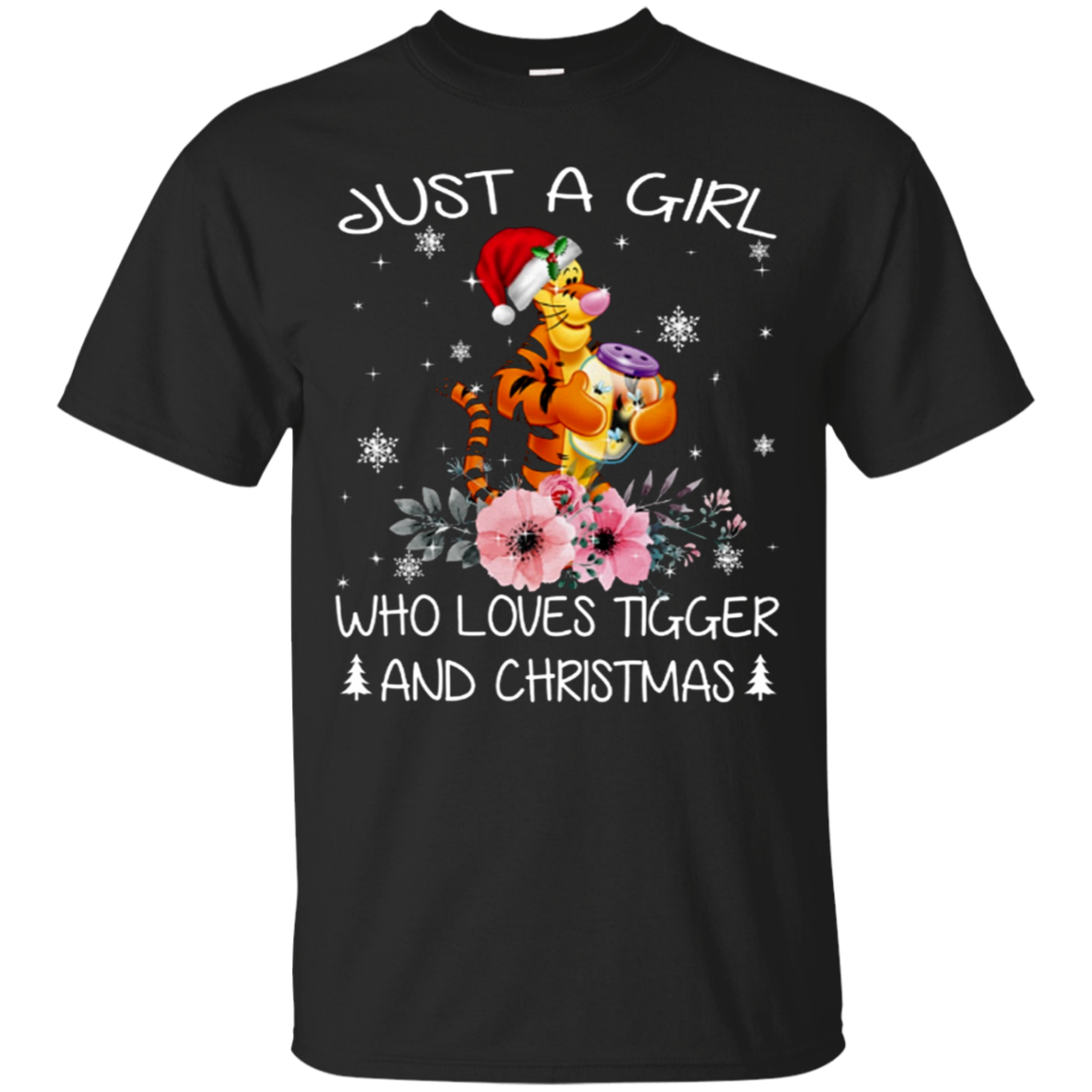 Just A Girl Who Loves Tiger And Christmas Shirt G200 Ultra T-shirt