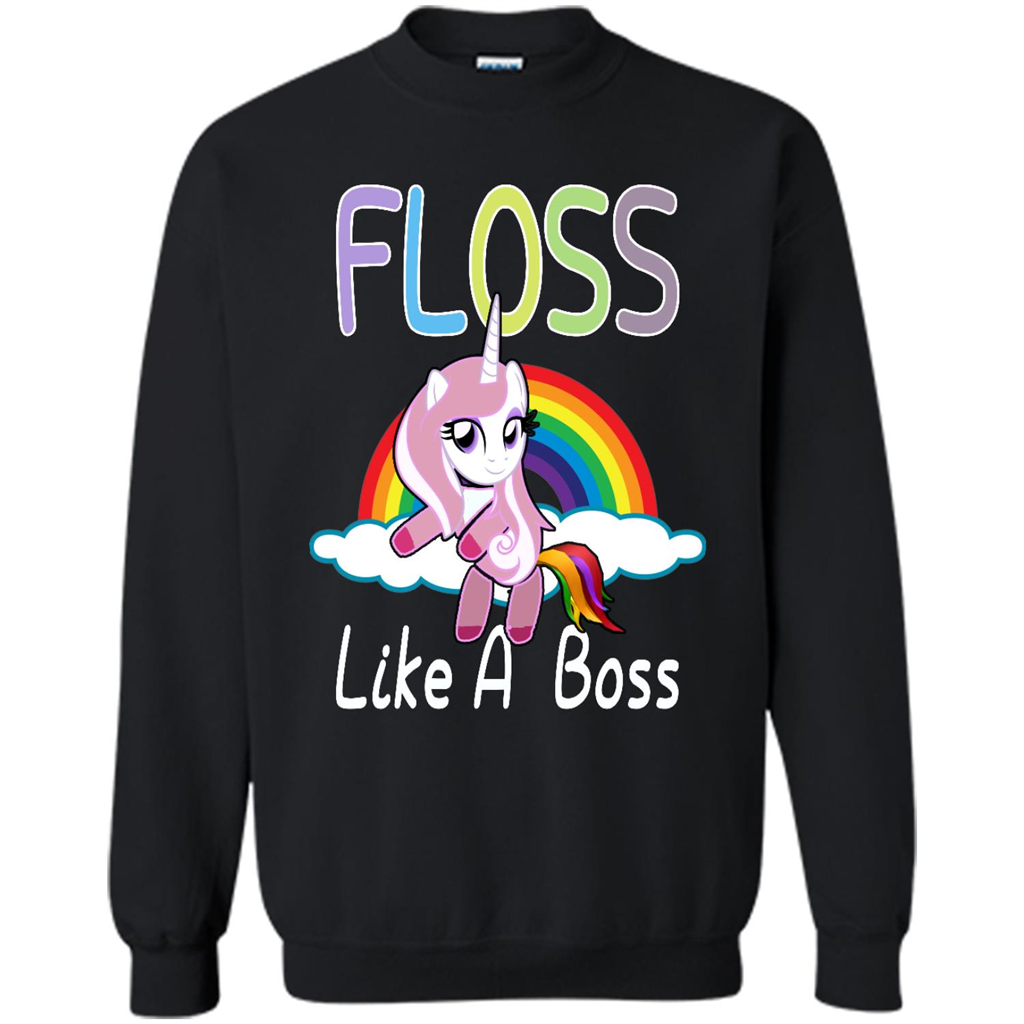 Floss Like A Boss Unicorn Dance Girls - Crewneck 