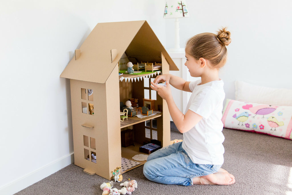 cardboard dollhouse kit