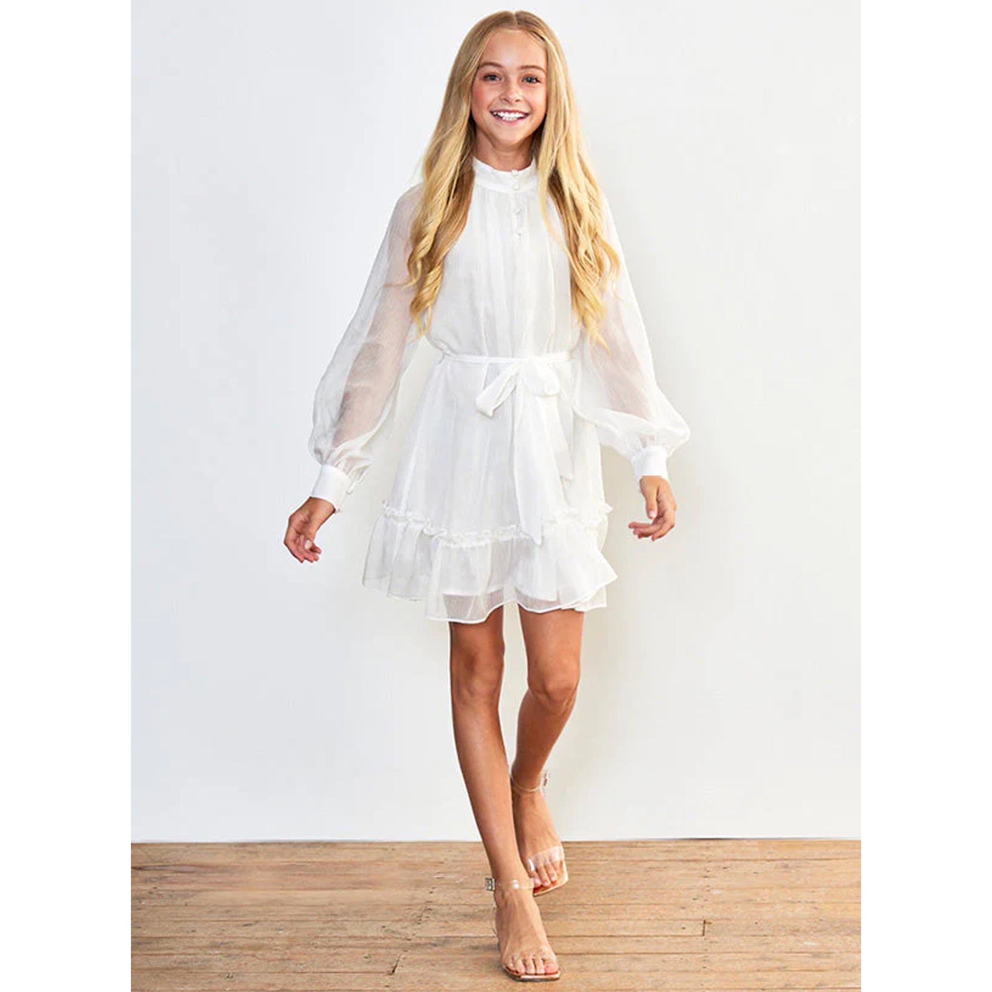 Marlo Alexa White Dress – Kid Biz