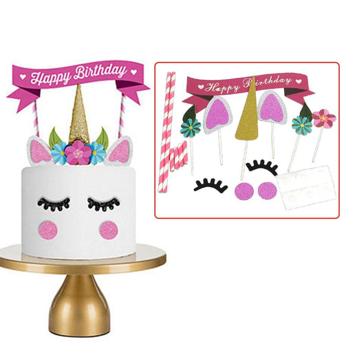 Unicorn Party Cake Decoration Kit