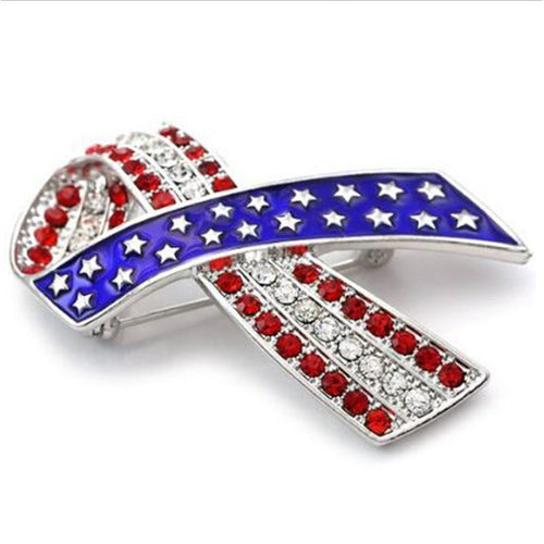 Patriotic Memorial Brooch