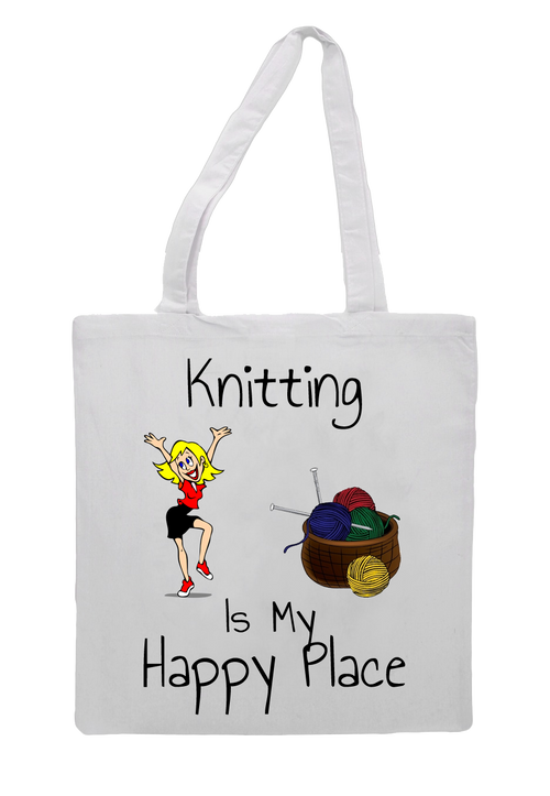 Knitting Tote Bag
