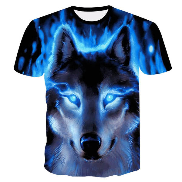 Newest Wolf 3D Print Animal Cool Funny T-Shirt For Men – Hot Bargain Deals