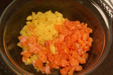 tartare saumon mélange