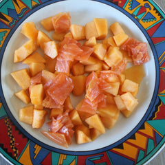 salade de saumon fumé melon