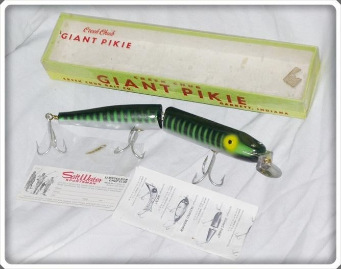 Vintage Creek Chub Bait Company Giant Jointed Pikie