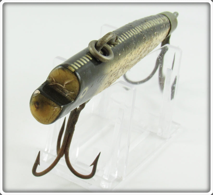 Vintage Shakespeare White Silver Flitters Wiggle Diver Lure For Sale