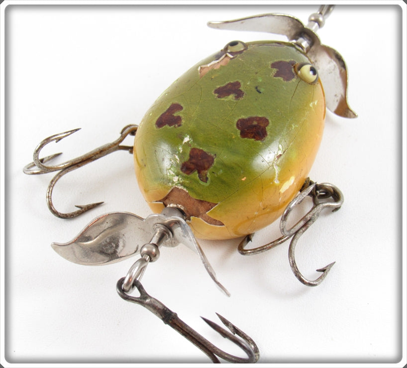 Pflueger Kent Floater Frog Antique Lure - Fin & Flame