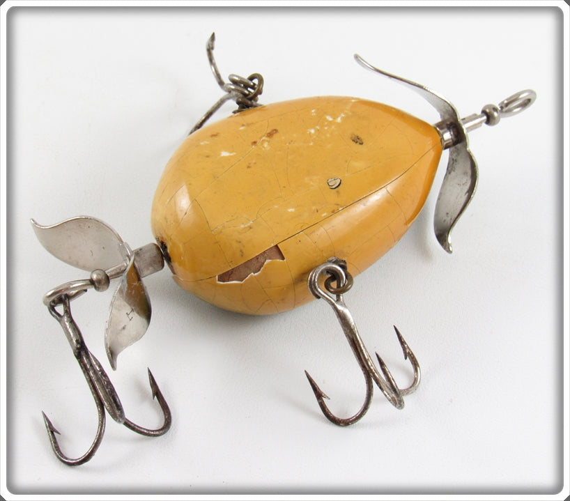 Pflueger Kent Floater Frog Antique Lure - Fin & Flame