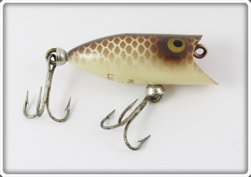 Vintage Heddon Brown Scale Tiny Lucky 13 Lure 370 BR For Sale