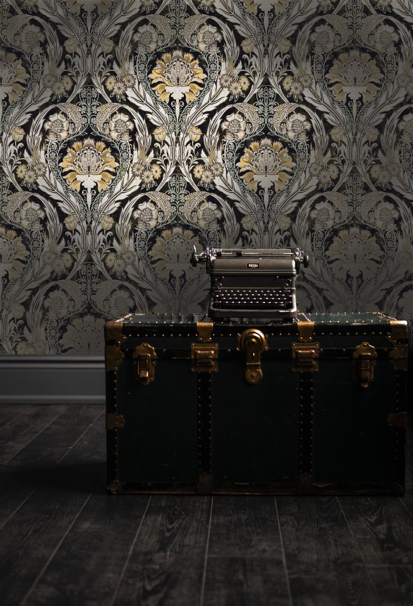 Premium Photo | Dramatic and moody wallpaper featuring paint drips in  shades of black and grey