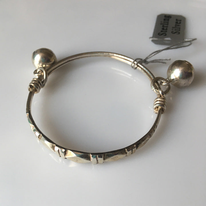 Sterling Silver Baby Bangle Bracelet 