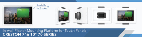 Gypsum flash mount for 10" Touch Panels Crestron 70 Series