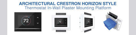 Gypsum flash mount for Crestron Horizon thermostat
