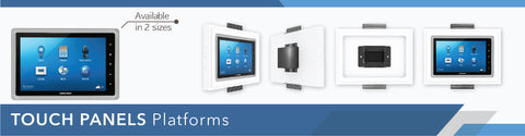 Gypsum flash mount for Crestron 7” 60 series industry-standard devices