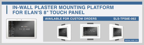 Gypsum flash mount for 8" Touch Panels ELAN Series