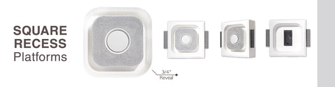 Gypsum flash mount for Nest Square Smoke & Sensor