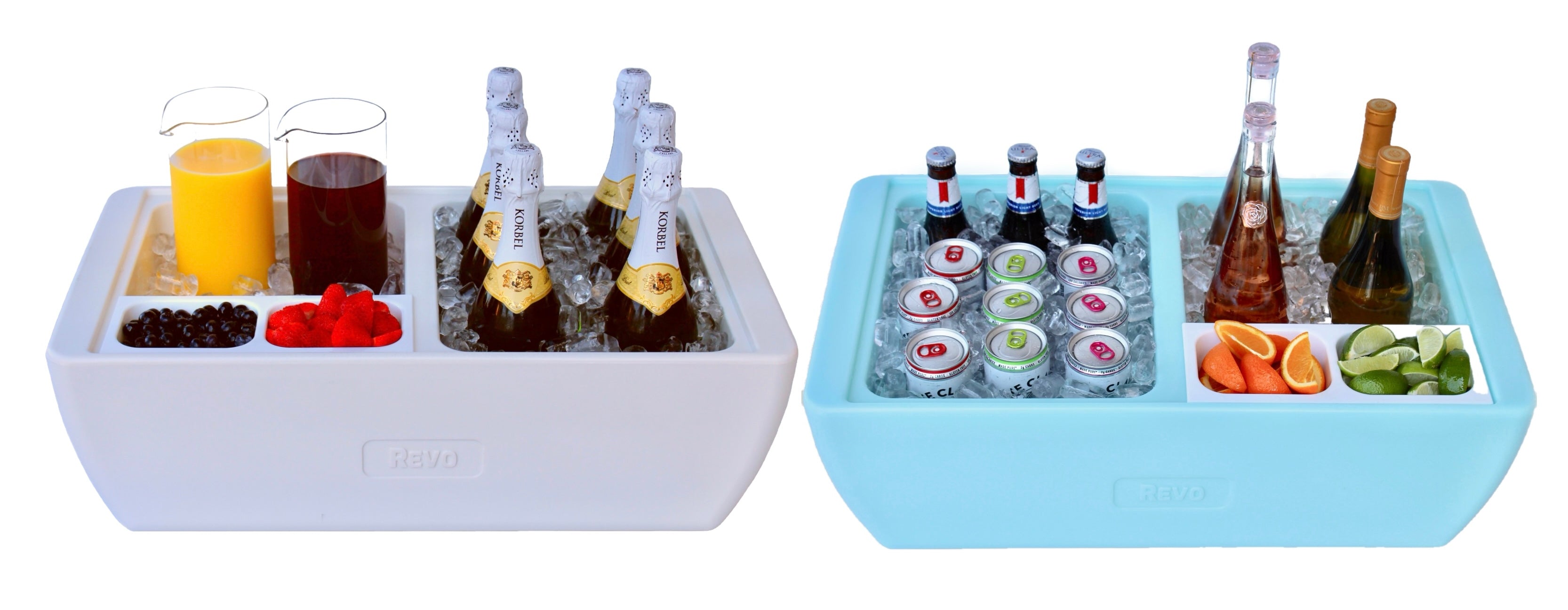 Revo Dubler Cooler | Deep Black | Beverage Tub and Cold Food Display