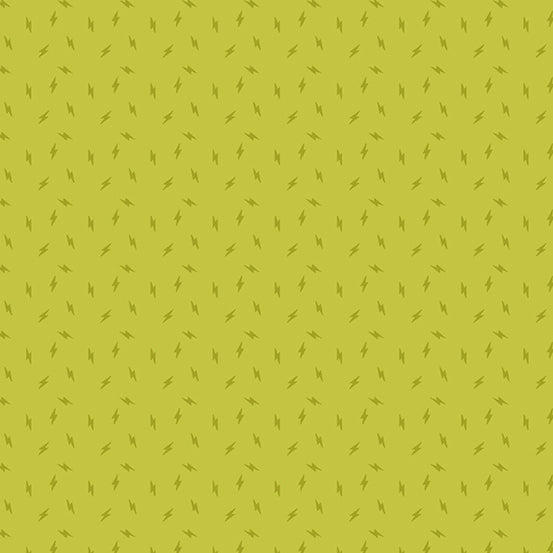 AVOCADO, Lightning Bolt, Atomic by Libs Elliott for Andover Fabrics