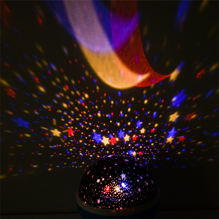 Rotating Night Light Projector Spin Starry Sky Star Master Baby