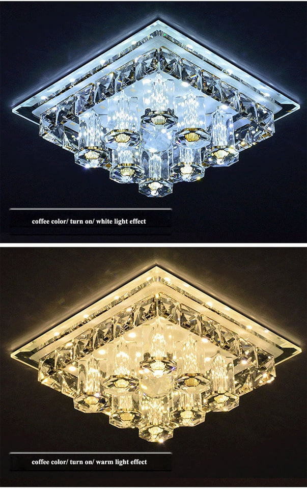 Modern Lustre Crystal Led Chandeliers Lighting Corridor Led