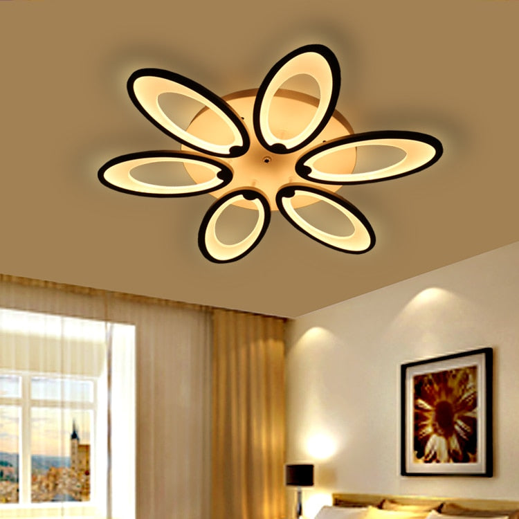 White Acrylic Modern Led Ceiling Lights For Living Room Modern