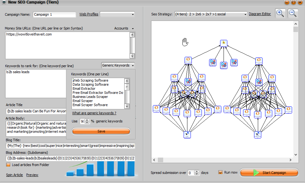 Money Robot Link Building Tool