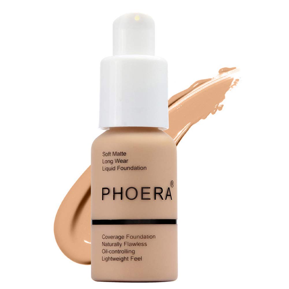 Phoera™ Soft Matte Full Coverage Liquid Foundation Bella Gadgets 