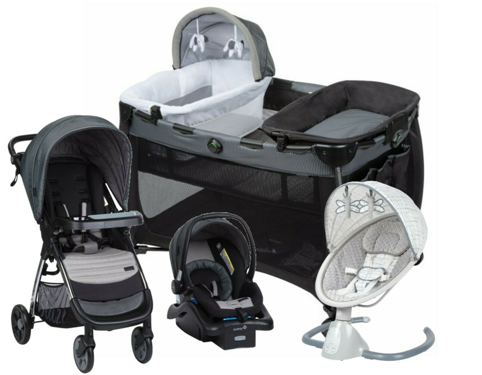 memory foam infant car seat stroller combo